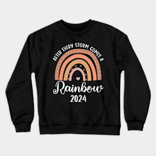 Rainbow Baby Pregnancy Announcement 2024 Crewneck Sweatshirt